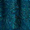 Rama Green Bel Buti Embroidered Saree with Rhinestones